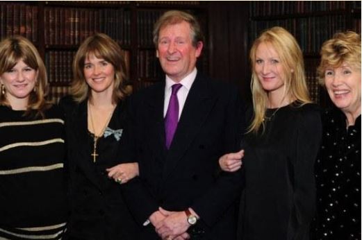 Catherine with her parents and sisters